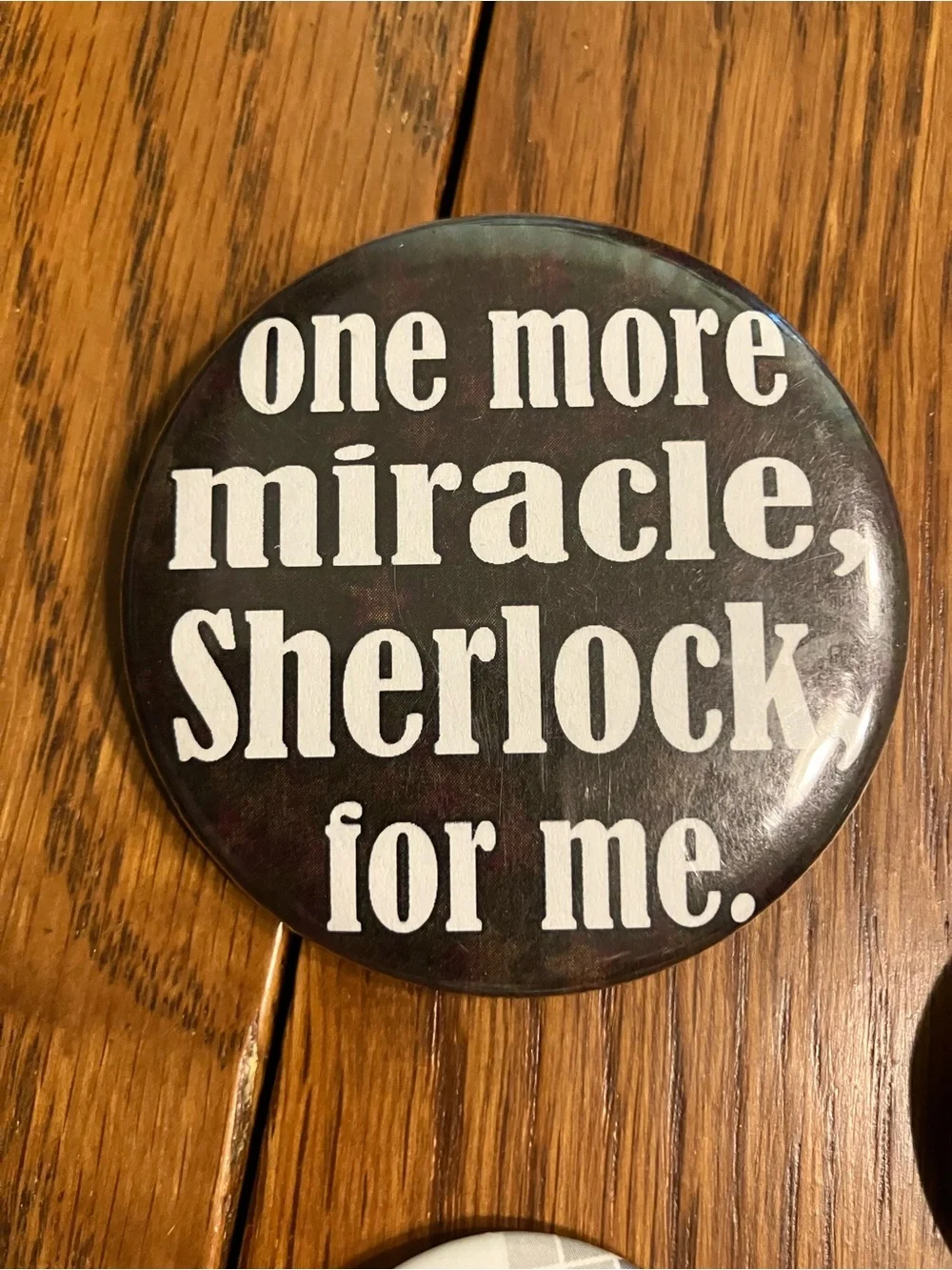 Vintage 2013/14 BBC Sherlock 2 lic. Hartswood Films (set of 4) Pinback Buttons